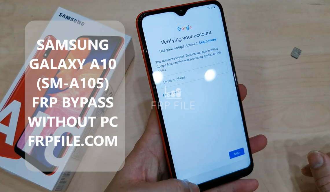 samsung a10 frp