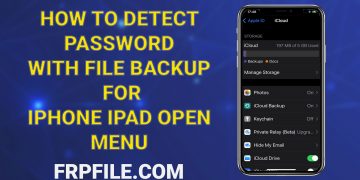 How to detect password with file backup for iPhone, iPad OPEN MENU.