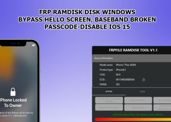 [Windows] RAMDISK Tool Bypass Passcode, Disable, Hello Screen, Baseband broken no jailbreak.