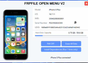 Remove 1 Click Tool FMI OFF OPEN MENU 100% All iPhone, iPad all IOS