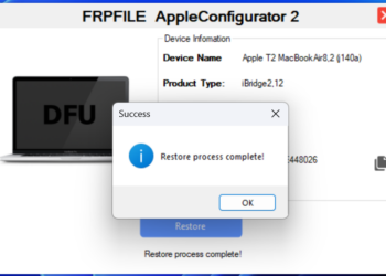 How to restore macbook with Apple Configurator Windows